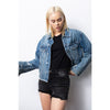 Distressed Classic Denim Jacket - Outerwear