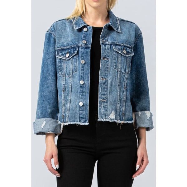 Memphis Jean Jacket | Cropped denim jacket, Jackets, Cropped denim
