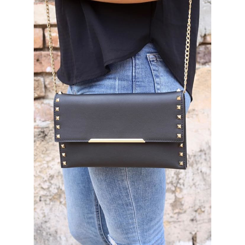 Closet Hustle - Ashley Animal Print Crossbody Bag With Chain Strap